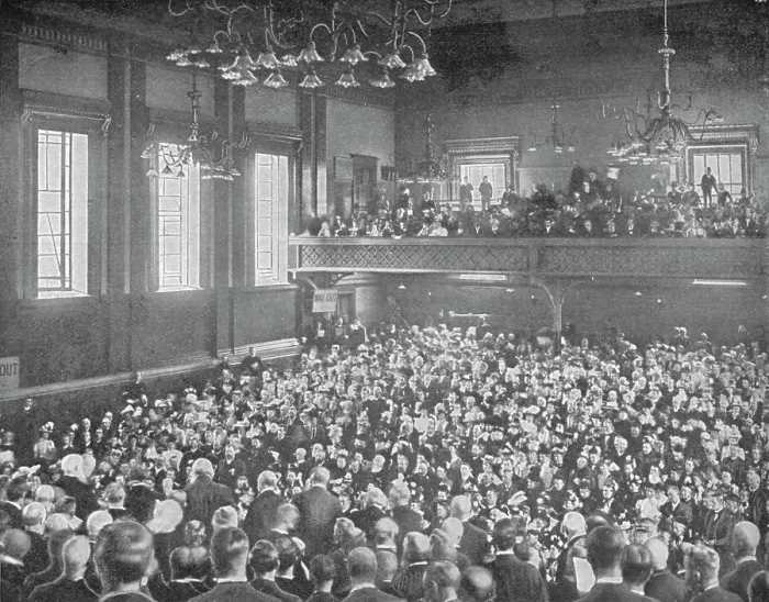 Framed Print : A May meeting, Exeter Hall, London, c1903 (1903) Framed Print : A May meeting, Exeter Hall, London, c1903 (1903)