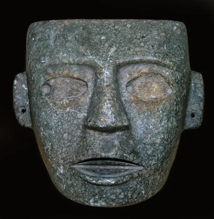 Framed Print : Maya culture Mexican stone mask Framed Print : Maya culture Mexican stone mask