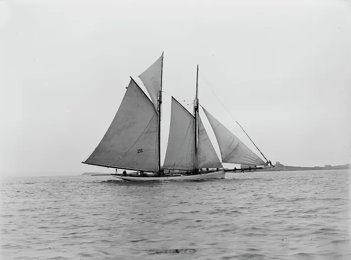 Framed Print : Mayflower, July 15, 1889, 1889 July 15. Creator: Unknown Framed Print : Mayflower, July 15, 1889, 1889 July 15. Creator: Unknown