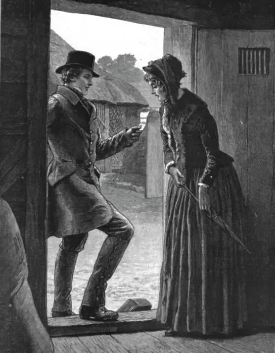 Framed Print : The Mayor of Casterbridge, by Thomas Hardy. Somebody wanting to see us both, 1886. Creator: Robert Barnes Framed Print : The Mayor of Casterbridge, by Thomas Hardy. Somebody wanting to see us both, 1886. Creator: Robert Barnes