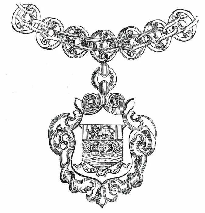 Framed Print : Mayoralty Chain for the Corporation of Carlisle, 1850. Creator: Unknown Framed Print : Mayoralty Chain for the Corporation of Carlisle, 1850. Creator: Unknown