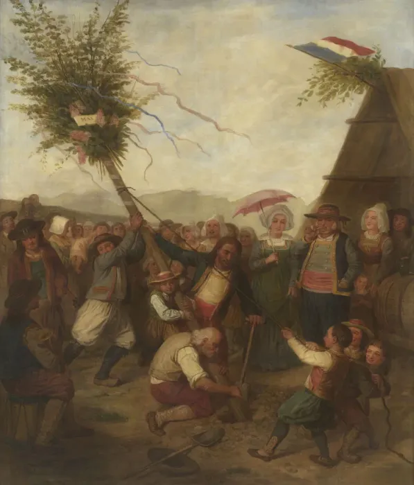 Framed Print : Maypole, c. 1830-1840 Framed Print : Maypole, c. 1830-1840