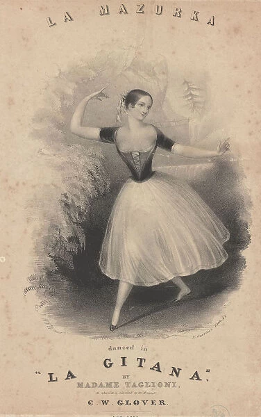 Mazurka danced in La Gitana by Marie Taglioni, c1840