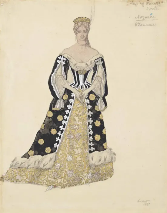 Framed Print : Mazurka dancer. Costume design for the ballet Sleeping Beauty by P. Tchaikovsky, 1921 Framed Print : Mazurka dancer. Costume design for the ballet Sleeping Beauty by P. Tchaikovsky, 1921