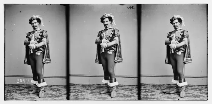 Framed Print : McCollough, John, actor, ca. 1860-1865. Creator: Unknown Framed Print : McCollough, John, actor, ca. 1860-1865. Creator: Unknown