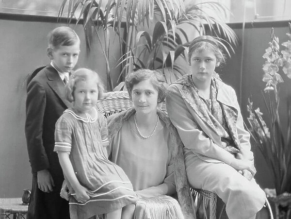 McCormick, Medill, family of, portrait photograph, 1927 May 8. Creator: Arnold Genthe