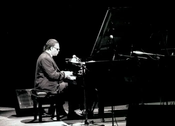 Framed Print : McCoy Tyner, Royal Festival Hall, London, 1990. Artist: Brian O Connor Framed Print : McCoy Tyner, Royal Festival Hall, London, 1990. Artist: Brian O Connor