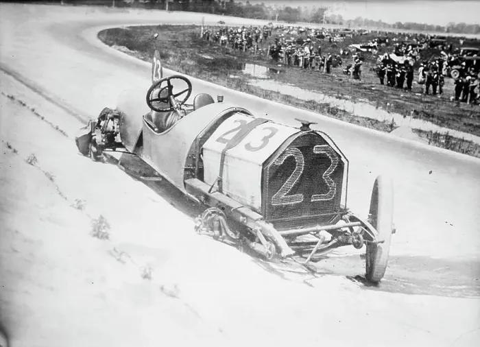 Framed Print : McFarlan 6 wrecked - Indianapolis, between c1910 and c1915. Creator: Bain News Service Framed Print : McFarlan 6 wrecked - Indianapolis, between c1910 and c1915. Creator: Bain News Service