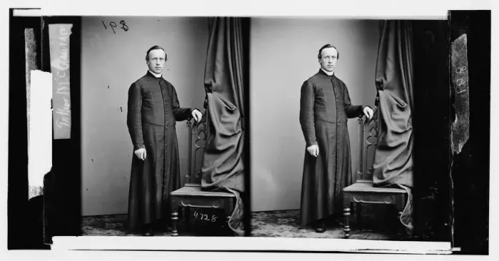 Framed Print : McGauran, Rev. Father, ca. 1860-1865. Creator: Unknown Framed Print : McGauran, Rev. Father, ca. 1860-1865. Creator: Unknown