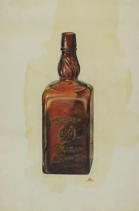 Framed Print : McHenry Bottle, c. 1938. Creator: Ralph Atkinson Framed Print : McHenry Bottle, c. 1938. Creator: Ralph Atkinson