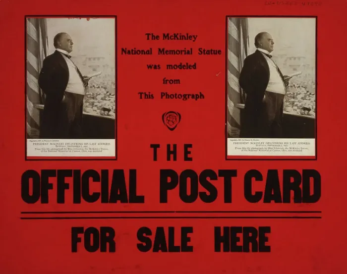 Framed Print : The McKinley national memorial statue was modeled from this photograph... c1907. Creator: Frances Benjamin Johnston. The McKinley national memorial statue was modeled from this photograph... c1907. Creator: Frances Benjamin Johnston