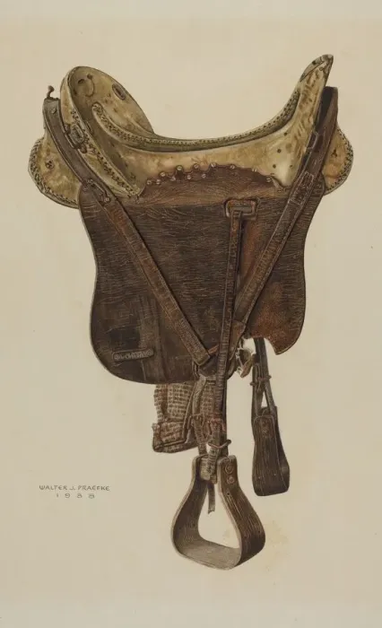 Framed Print : McLellan Saddle, 1938. Creator: Walter Praefke Framed Print : McLellan Saddle, 1938. Creator: Walter Praefke