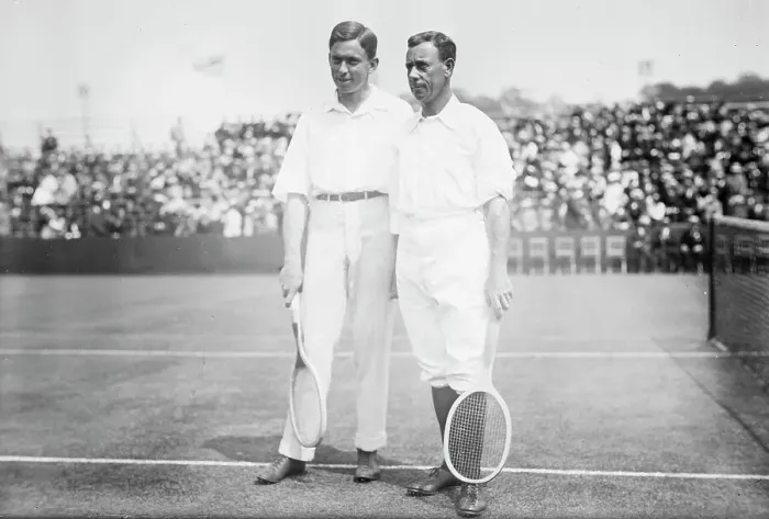 Framed Print : McLoughlin [and] Rice [tennis], 1913. Creator: Bain News Service