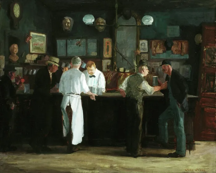 Framed Print : McSorley's Bar, 1912. Creator: John Sloan. McSorley's Bar, 1912. Creator: John Sloan Framed Print : McSorley's Bar, 1912. Creator: John Sloan. McSorley's Bar, 1912. Creator: John Sloan