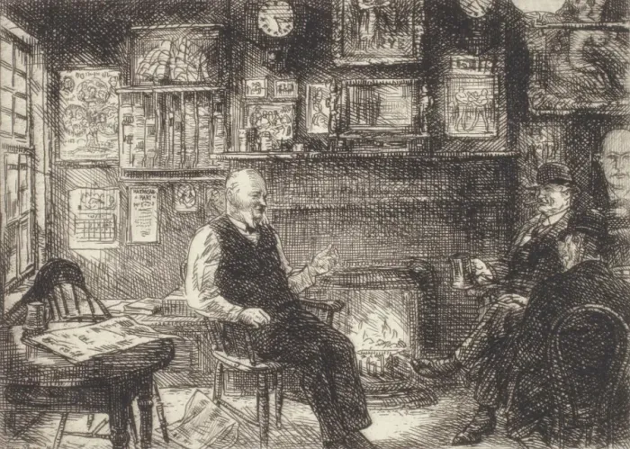 Framed Print : McSorley's Back Room, 1916. Creator: John Sloan. McSorley's Back Room, 1916. Creator: John Sloan Framed Print : McSorley's Back Room, 1916. Creator: John Sloan. McSorley's Back Room, 1916. Creator: John Sloan