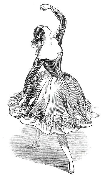 Md. elle Fanny Eissler dancing 'The Saragossa', 1844. Creator: Unknown