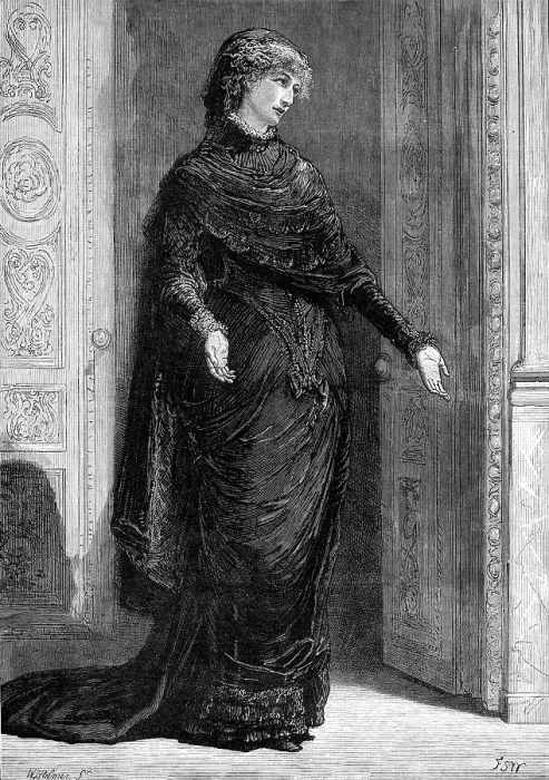 Framed Print : Mdlle. Sarah Bernhardt as Gilberte, in Frou-Frou, at the Gaiety Theatre, 1880. Creator: William James Palmer Framed Print : Mdlle. Sarah Bernhardt as Gilberte, in Frou-Frou, at the Gaiety Theatre, 1880. Creator: William James Palmer