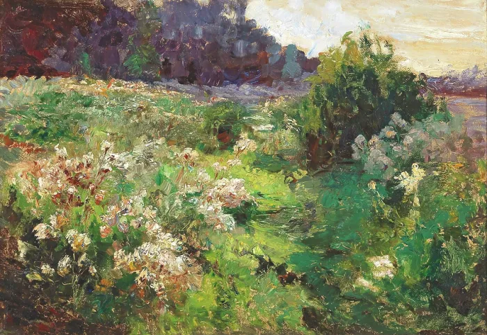 Framed Print : Meadow, 1926. Creator: Wisinger-Florian, Olga (1844-1926) Framed Print : Meadow, 1926. Creator: Wisinger-Florian, Olga (1844-1926)