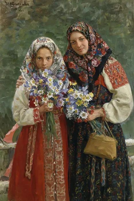 Framed Print : Meadow Flowers, 1913. Artist: Kulikov, Ivan Semyonovich (1875-1941) Framed Print : Meadow Flowers, 1913. Artist: Kulikov, Ivan Semyonovich (1875-1941)