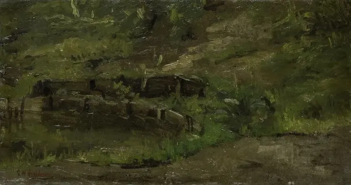 Framed Print : Meadow Landscape, c.1880-c.1923. Creator: George Hendrik Breitner Framed Print : Meadow Landscape, c.1880-c.1923. Creator: George Hendrik Breitner