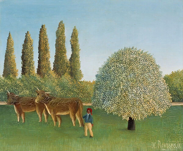 Meadowland (The Pasture). Artist: Rousseau, Henri Julien Felix (1844-1910)