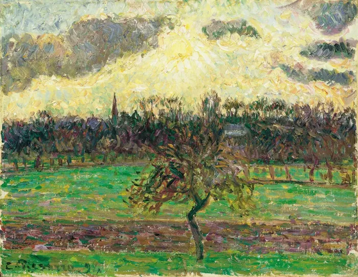 Framed Print : The Meadows at Eragny, Apple Tree, 1894. Artist: Pissarro, Camille (1830-1903) Framed Print : The Meadows at Eragny, Apple Tree, 1894. Artist: Pissarro, Camille (1830-1903)