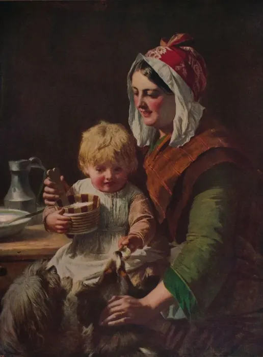 Framed Print : Meal Time, c1850, (c1915). Artist: John Phillip Framed Print : Meal Time, c1850, (c1915). Artist: John Phillip