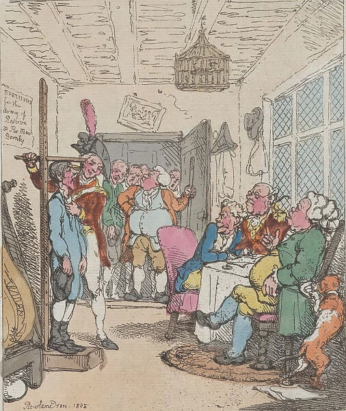 Measuring Substitutes for the Army of Reserve, 1805. 1805. Creator: Thomas Rowlandson