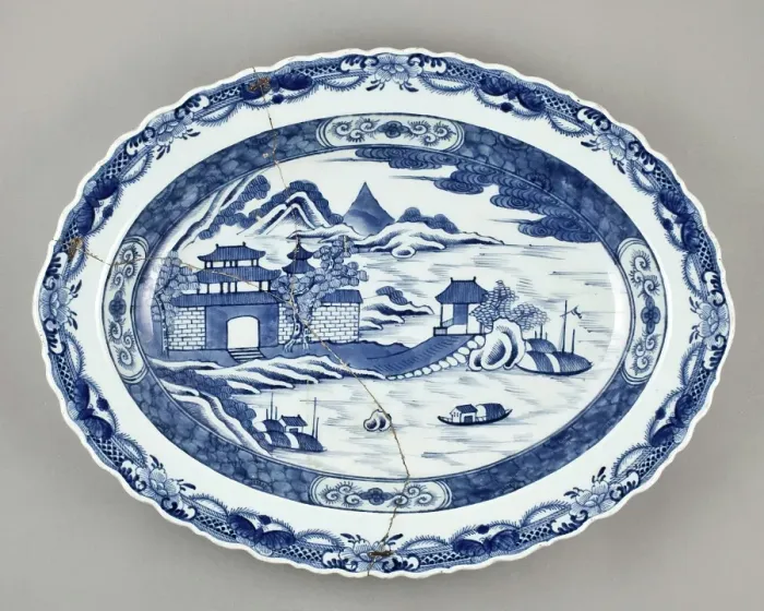 Framed Print : Meat dish or stand for a tureen, 1800-1899. Creator: Unknown Framed Print : Meat dish or stand for a tureen, 1800-1899. Creator: Unknown