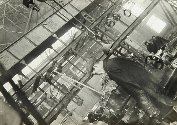 In a mechanical engineering factory, USSR, 1930s