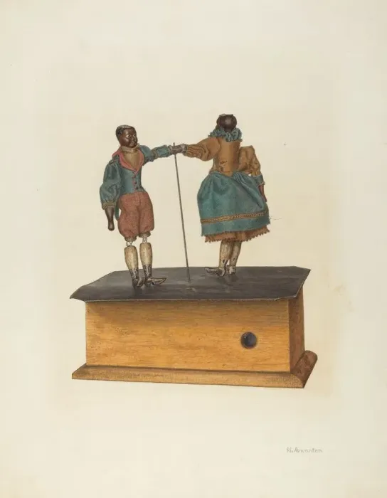 Framed Print : Mechanically Operated Toy, c. 1940. Creator: Nicholas Amantea Framed Print : Mechanically Operated Toy, c. 1940. Creator: Nicholas Amantea