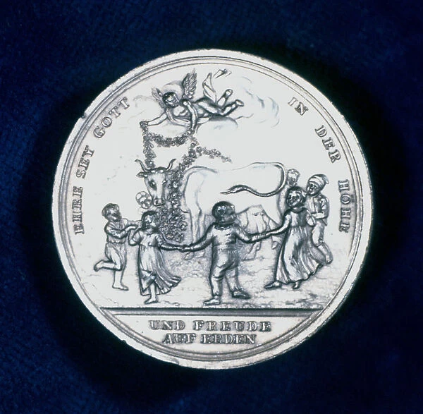 Medal commemorating the discovery of smallpox vaccination in 1796 (1800)