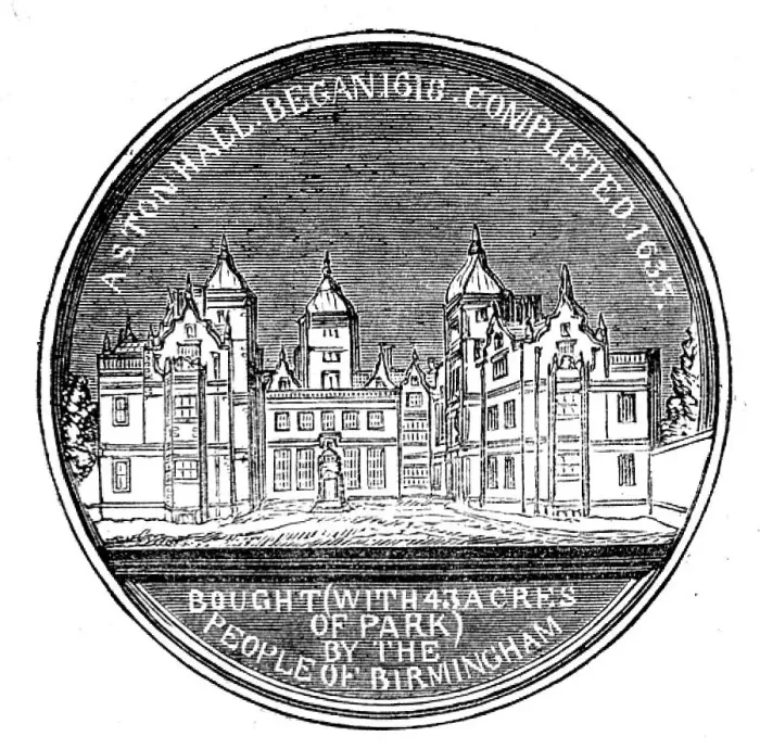 Framed Print : Medal Commemorative of the Opening of Aston Park and Hall by Her Majesty, 1858. Creator: Unknown Framed Print : Medal Commemorative of the Opening of Aston Park and Hall by Her Majesty, 1858. Creator: Unknown