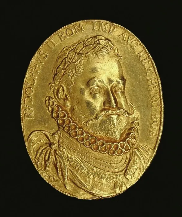 Framed Print : Medal of Emperor Rudolf II (1552-1612), about 1600. Creator: Unknown Framed Print : Medal of Emperor Rudolf II (1552-1612), about 1600. Creator: Unknown