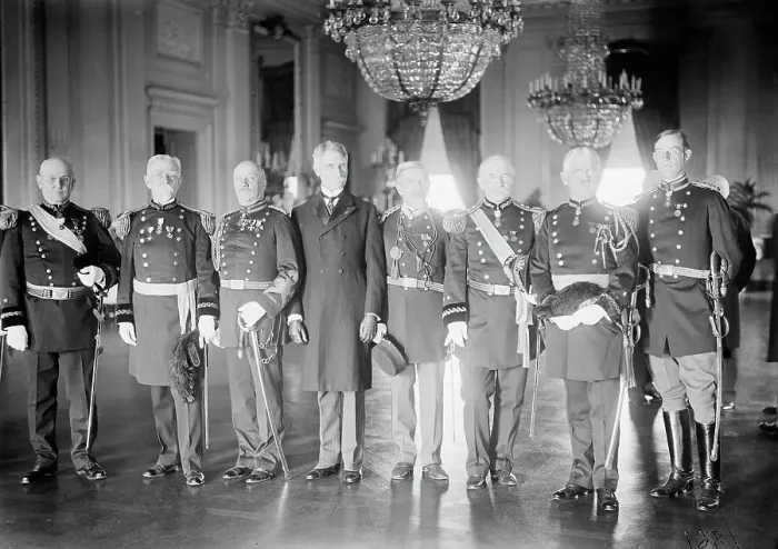 Framed Print : Medal of Honor officers - Gen. Charles F. Humphrey; Gen. John M. Wilson; Col. Charles... 1910 Creator: Harris & Ewing. Medal of Honor officers - Gen. Charles F. Humphrey; Gen. John M. Wilson; Col. Charles... 1910 Creator: Harris & Ewing Framed Print : Medal of Honor officers - Gen. Charles F. Humphrey; Gen. John M. Wilson; Col. Charles... 1910 Creator: Harris & Ewing. Medal of Honor officers - Gen. Charles F. Humphrey; Gen. John M. Wilson; Col. Charles... 1910 Creator: Harris & Ewing