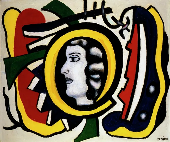 Framed Print : The Medallion, 1944. Creator: Fernand Leger. The Medallion, 1944. Creator: Fernand Leger