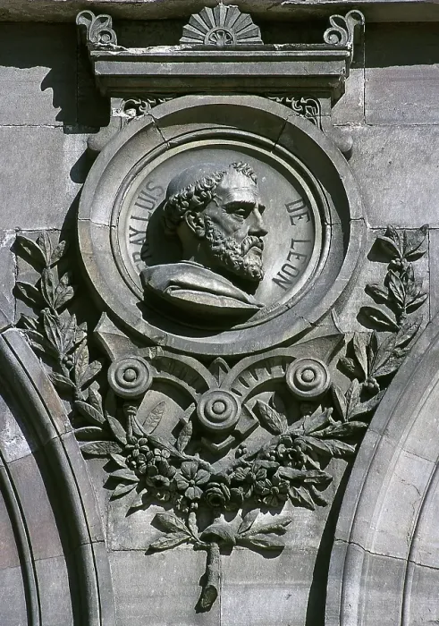 Framed Print : Medallion of Fray Luis de Leon (1527-1591), National Library, Madrid, Spain, 2001. Creator: LTL Framed Print : Medallion of Fray Luis de Leon (1527-1591), National Library, Madrid, Spain, 2001. Creator: LTL