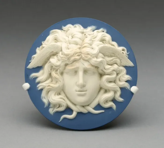 Framed Print : Medallion with Head of Medusa, Burslem, 1774 / 80. Creator: Wedgwood Framed Print : Medallion with Head of Medusa, Burslem, 1774 / 80. Creator: Wedgwood