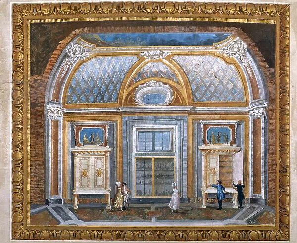 The Medals Room of the Museo Profano in Vatican, c. 1780
