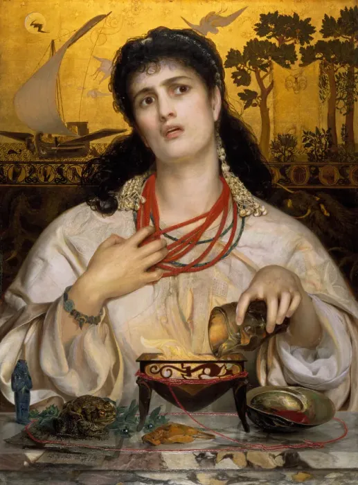 Framed Print : Medea, 1868. Creator: Frederick Augustus Sandys Framed Print : Medea, 1868. Creator: Frederick Augustus Sandys