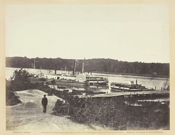 Medical Supply Boat, Appomattox Landing, Virginia, January 1865. Creator: John Reekie