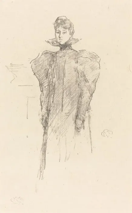 Framed Print : The Medici Collar, 1897. Creator: James Abbott McNeill Whistler Framed Print : The Medici Collar, 1897. Creator: James Abbott McNeill Whistler