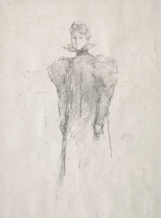 Framed Print : The Medici Collar. Creator: James McNeill Whistler (American, 1834-1903) Framed Print : The Medici Collar. Creator: James McNeill Whistler (American, 1834-1903)