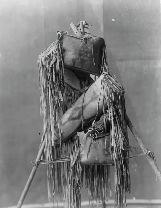 Framed Print : Medicine bags, c1910. Creator: Edward Sheriff Curtis Framed Print : Medicine bags, c1910. Creator: Edward Sheriff Curtis