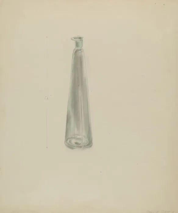 Framed Print : Medicine Bottle, c. 1936. Creator: Donald Streeter Framed Print : Medicine Bottle, c. 1936. Creator: Donald Streeter