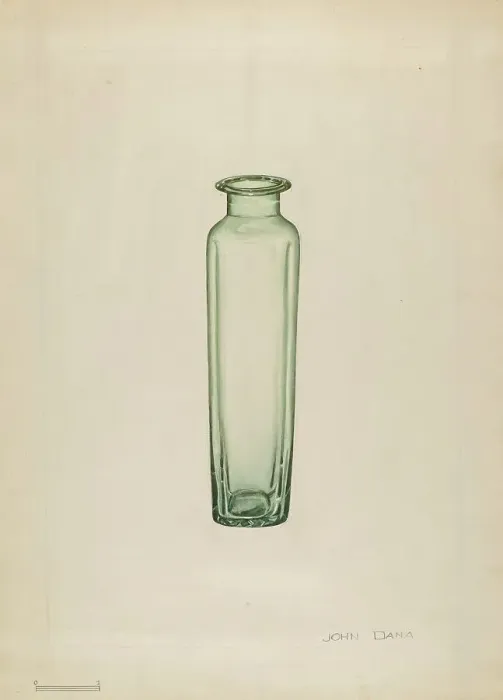 Framed Print : Medicine Bottle, c. 1936. Creator: John Dana Framed Print : Medicine Bottle, c. 1936. Creator: John Dana