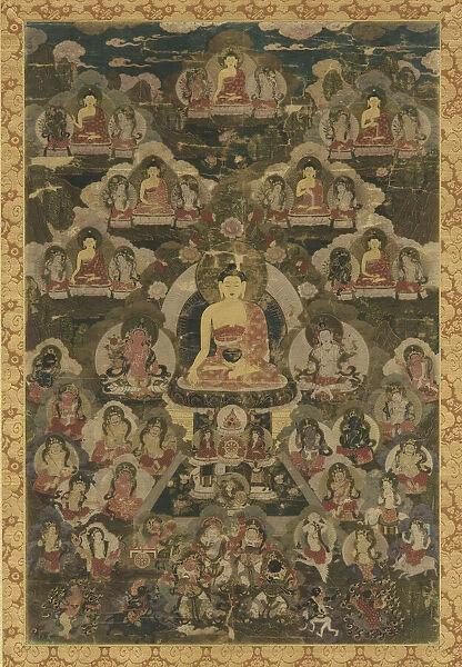 The Eight Medicine Buddhas, 18th century. Creator: Unknown