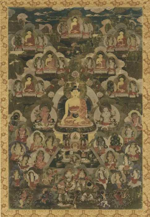 Framed Print : The Eight Medicine Buddhas, 18th century. Creator: Unknown Framed Print : The Eight Medicine Buddhas, 18th century. Creator: Unknown