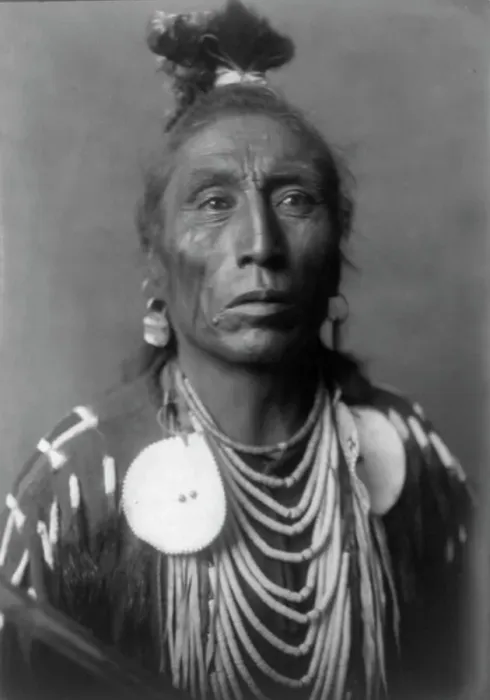 Framed Print : Medicine Crow [A], c1908. Creator: Edward Sheriff Curtis