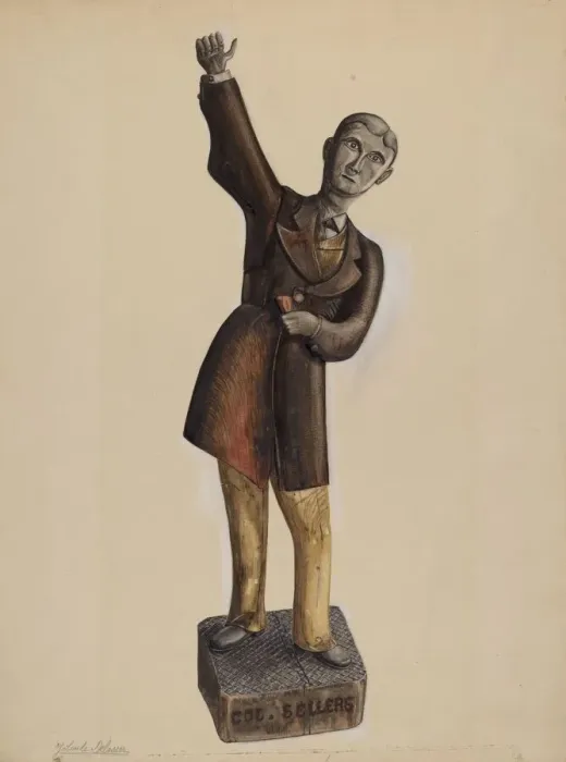 Framed Print : Medicine Man, c. 1937. Creator: Yolande Delasser Framed Print : Medicine Man, c. 1937. Creator: Yolande Delasser